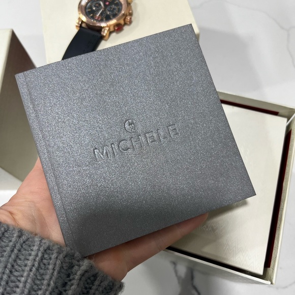**RARE** Michele Rosegold Watch with diamonds - Picture 3 of 14